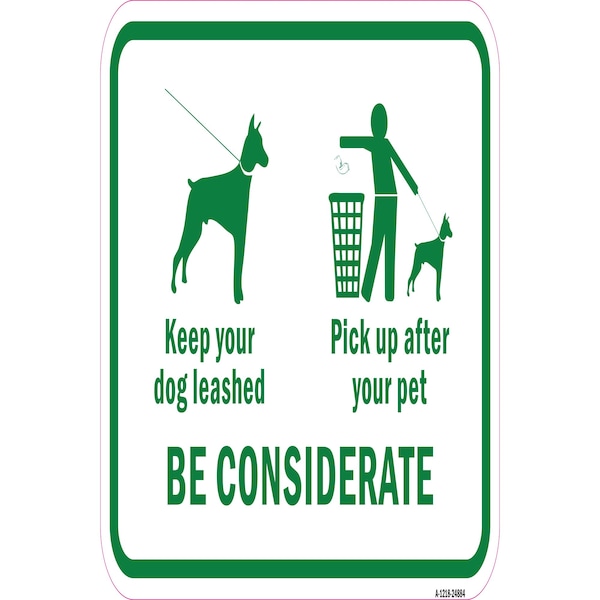 Signmission Safety Sign, 12 in Height, Aluminum, 18 in Length, 24884 A-1218-24884 - main